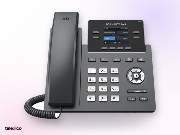 Grandstream GRP2612, 4-line carrier-grade ip phone, supplied by Telexico