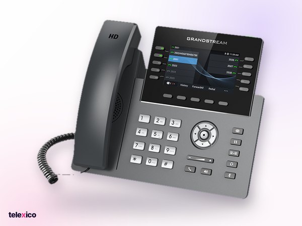 Grandstream GRP2615, 10-line premium ip phone, supplied by Telexico