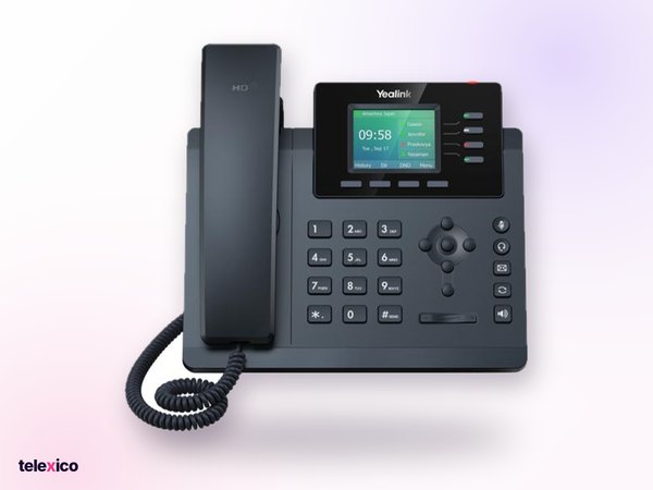 Yealink SIP-T34W, 4-line colour-screen wi-fi ip phone, supplied by Telexico