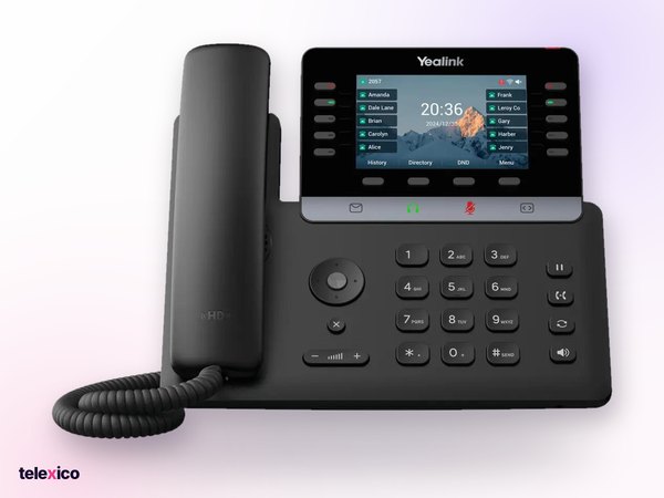 Yealink SIP-T74W, professional ip phone with wi-fi 6 and bluetooth, supplied by Telexico