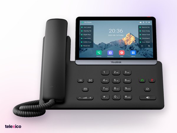 Yealink SIP-T77U, executive touch-screen ip phone, supplied by Telexico